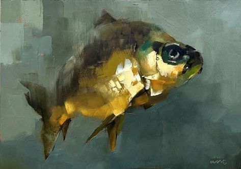 Daily Paintworks Original Fine Art, Fish Painting Acrylic, Fish Still Life, Stylized Painting, Abstract Fish Painting, Fish Oil Painting, Fish Artwork, Art Masterpieces, Fish Illustration