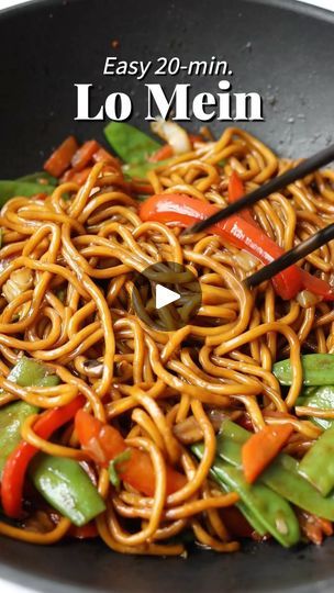 80K views · 7.3K reactions | Easy 20-min. Lo Mein 📝 Recipe link in profile or visit www.christieathome.com & search for recipe with measurements 
 
Delicious egg noodles stir fried with an assortment of colorful vegetables in a delicious savory sauce! So quick and simple!  These stir-fried noodles are popularly served at Chinese restaurants or Chinese takeout. Ready in 20 minutes. Great for busy weeknights as a side dish to your favourite protein. 

 

#recipe #recipeoftheday #recipes #recipeshare #easyrecipes #chowmein #newrecipe #asianeats #asiancooking #asianfoodlover #asianfoodie #asianfoodporn #asianfood #Asianfoods #asianrecipes #asiancuisine #asiancooking #asianfoodrecipes #chinesecooking #chinesefoods #chinesefood #cantonesefood #chinesecuisine #chineserecipe #chinesefoodie #chine Crock Pot Stew Meat Recipes, Beef Lo Mein Recipe, Pancit Recipe, Chow Mein Recipe, Cantonese Food, Lo Mein Recipes, Chicken Wrap Recipes, Stew Meat Recipes, Noodle Recipes Easy