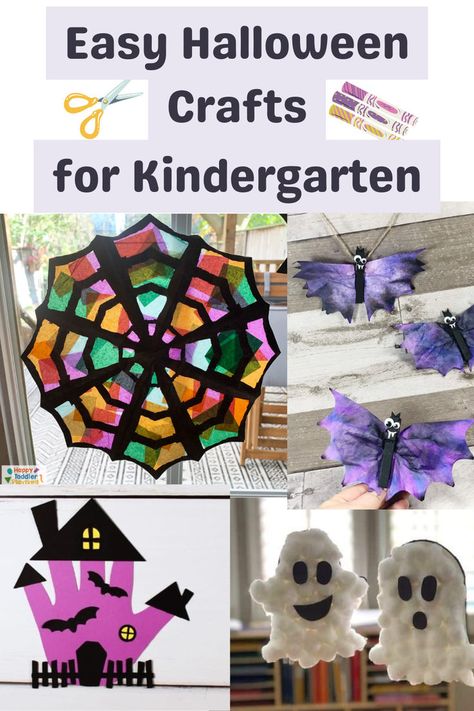 Get ready for Halloween with these easy crafts for kids and toddlers! Perfect for kindergarten, preschool, and homeschool activities. Simple and fun projects that will keep your little ones excited all season long. 🎃🖍️ #HalloweenCrafts #KidsCrafts #PreschoolFun #HomeschoolActivities Hanging Halloween Crafts Preschool, Halloween Craft For Kindergarten Party, 1st Grade Halloween Crafts Easy, Class Party Halloween Craft, Halloween Crafts For Kids Age 8, Kindergarten Halloween Crafts Easy, Simple Halloween Crafts For Preschoolers, Easy Halloween Crafts For Kids Simple, Halloween Witch Crafts For Kids