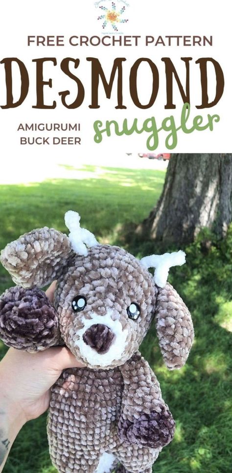 Amigurumi Buck Deer Snuggler Crochet Pattern (FREE) Amigurumi Snuggler Free Pattern, Free Deer Crochet Pattern, Free Crochet Deer Pattern, Free Snuggler Crochet Pattern, Crochet Snuggie Pattern Free, Snuggler Crochet Pattern Free, Crochet Deer Pattern Free, Deer Stuffed Animal Pattern, Crochet Snuggler Free Patterns