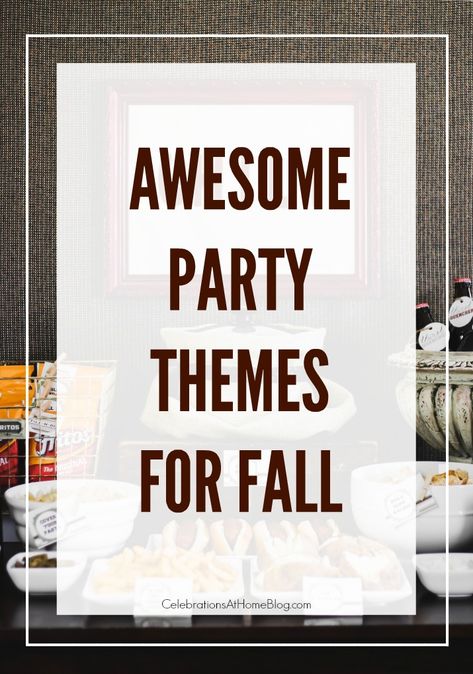 September Hosting Ideas, Fall Food Themes For Parties, October Dinner Party Themes, Fall Event Themes, Fall Womens Party Ideas, Host A Fall Party, October Dinner Party Ideas, Fall Gala Themes, Fall Party Theme Ideas