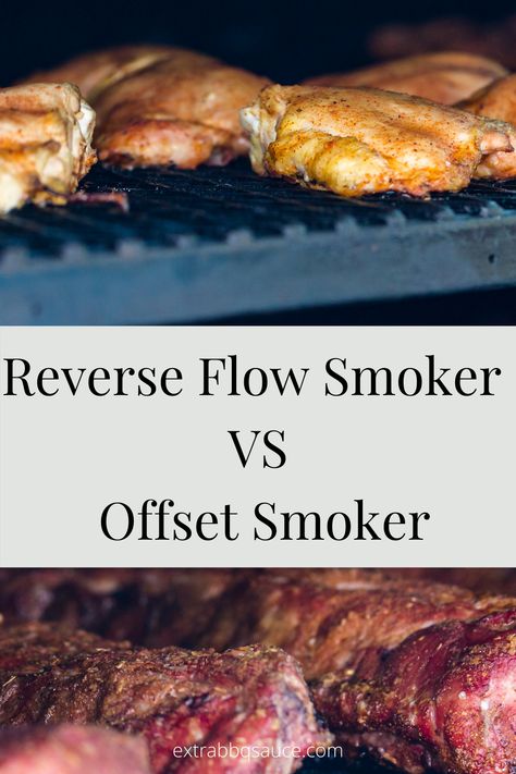 Ever thought about the difference between teh Reverse Flow Smoker and Offset Smoker? Check out this comparison post on Reverse Flow Smoker vs Offset Smoker Reverse Flow Smoker Plans, Reverse Flow Smoker, Smoker Plans, Offset Smoker, Outdoor Grills, Outdoor Grill, Grilling Recipes, Grilling, Good Things