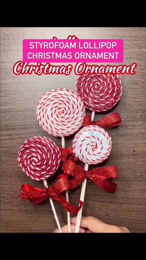 Diy Lollipop, Lollipops Diy, Lollipop Christmas, Xmas Colors, Photo Diy, Christmas Centers, Diy Christmas Decorations Easy, Fat Workout, Boost Creativity