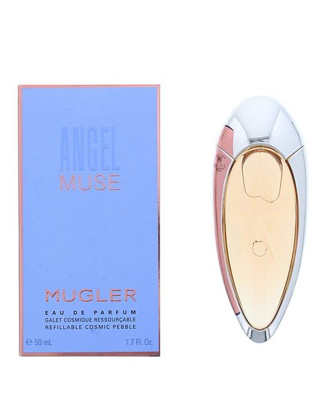 Mugler Angel Muse Eau De Parfum Spray For Her - Refillable Cosmic Pebble Angel Muse is an oriental fragrance for women. Top notes: grapefruit and pink pepper. Middle note: hazelnut cocoa spread. Base notes: vetiver and patchouli. Angel Muse was launched in 2016. Mugler Angel Muse, Thierry Mugler Angel, Mugler Angel, Pink Pepper, Fragrance For Women, Hazelnut, Grapefruit, Muse, Cocoa