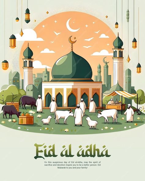 Premium PSD | Eid al adha mubarak islamic festival social media banner or instagram post template Eid Banner, Eid Adha Mubarak, Eid Festival, Eid Mubarak Greetings, Adha Mubarak, Eid Al-adha Mubarak, Eid Al Adha Mubarak, Eid Al Adha, Festival Posters