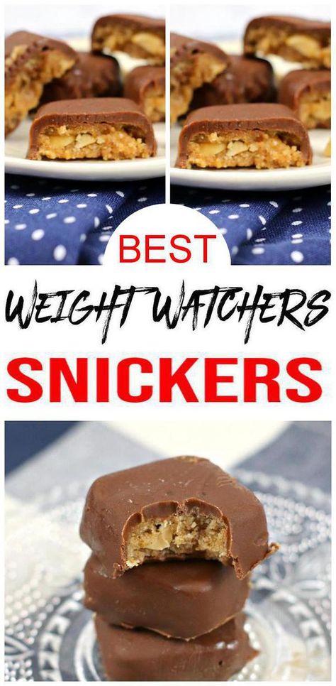 Ww Chocolate, Candy Homemade, Summer Desserts Easy Healthy, Ww Snacks, Snacks Sweet, Bbq Desserts, Snickers Candy, Ww Recipe, Chocolate Recipes Easy