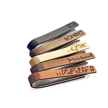 5 Natural Wooden Finishes Available (Both Sides Engraved) Wooden Tie Clips For Men, Retirement Gifts For Dad, Personalized Tie Clip, Wooden Tie, Wood Tie, Small Drop Earrings, Personalized Tie, Stylish Fonts, Groomsmen Gifts