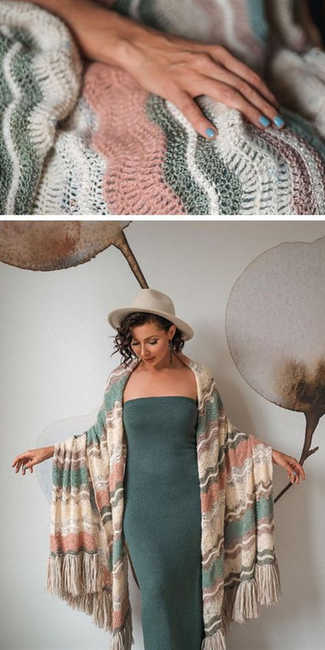 Beautiful Feminine Crochet Wrap Ideas – 1001 Patterns Square Shawl Crochet Pattern, Shawl Wrap Crochet Pattern, Shawl And Wrap Patterns, Free Wrap Crochet Pattern, Blanket Shawl Crochet Pattern, Blanket Wrap Pattern, Crochet Scarf Wrap, Boho Shawl Crochet Pattern, Tunisian Crochet Wrap