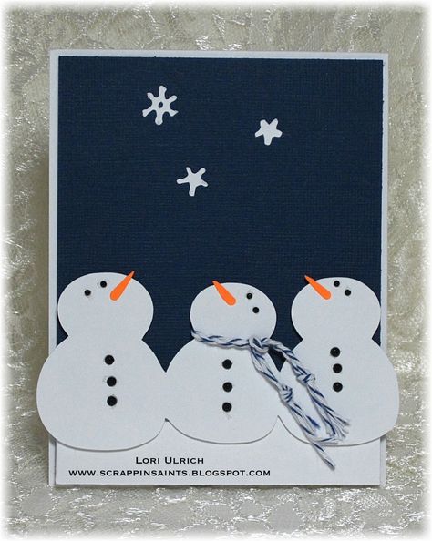 Welcome to another fun challenge at Exploring Cricut !  I am so excited to be back to crafting after a yucky bought with the flu!    The we... Snowman Cards, 카드 디자인, Homemade Christmas Cards, Cricut Cards, Diy Christmas Cards, Christmas Cards To Make, Noel Christmas, Winter Cards, Kirigami