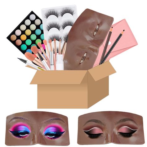 Makeup Mannequin, Mannequin Face, Practice Makeup, Makeup Artist Supplies, Makeup Practice, Beginner Eyeshadow, Oil Makeup Remover, Learn Makeup, Makeup Board