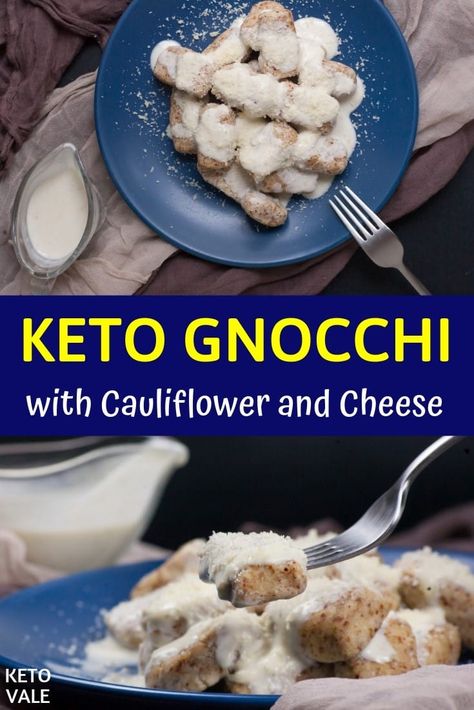 Keto Cauliflower Gnocchi with Gorgonzola Sauce Low Carb Recipe #Gnocchi #KetoGnocchi #LowCarbGnocchi #KetoRecipes #LowCarbRecipes #KetoLunchIdeas #KetoLunchRecipes #LowCarbLunchIdeas #LowCarbLunchRecipes Keto Gnocchi, Diet Pasta, Low Carb Stuffed Peppers, Keto Noodles, Gorgonzola Sauce, Cauliflower Gnocchi, Keto Pasta, Keto Stuffed Peppers, Sauce Pesto