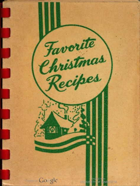 Four favorite cook books. Favorite Christmas recipes. - Full View | HathiTrust Digital Library | HathiTrust Digital Library Vintage Cook Books, Vintage Handwritten Recipes, Vintage Recipe Books, Cookbook Library, Antique Recipes, Goodies Recipes, Christmas Recipe Book, Historical Recipes, Heritage Recipes