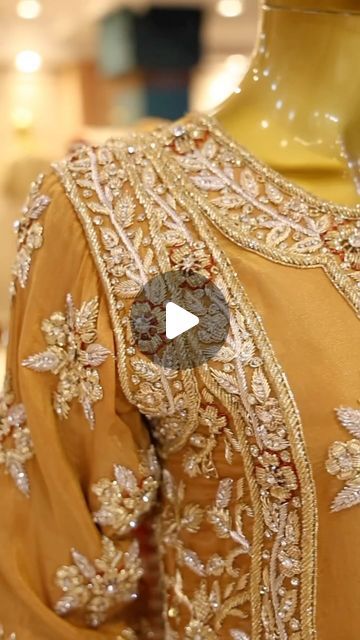 Fakher Jehan Bridal Studio on Instagram: "The Royal Nizami khadadupatta with a lovely combination of peachish golden and maroon with intricate Zardozi embellishments, sadi  and cora work over the tissue fabric. Get your outfits customized right now. A must haves only at @fakherjehan_bridalstudio Call us at +91 92465 56411" Tissue Fabric Dress Design, Zardozi Work Suits, Zardozi Embroidery Designs, Floral Embroidery Designs, Tissue Fabric, Zardozi Work, Zardozi Embroidery, Bridal Studio, Suits Design