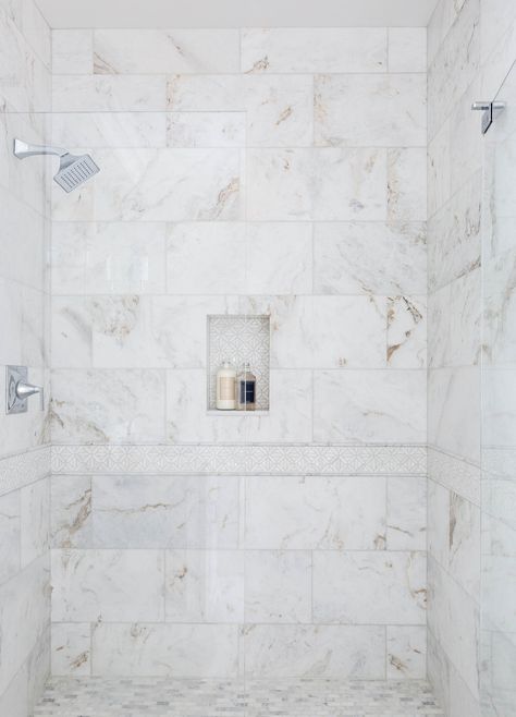 Calcutta Gold Marble Bathroom, Calcutta Gold Marble, Marble Shower Tile, Calcutta Gold, Quartz Bathroom, Basket Weave Tile, European Tiles, Kitchen Dark, Master Bath Design