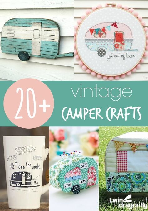 Camper Crafts, Camper Quilt, Caravan Vintage, Camper Vintage, Camper Art, Camping Vintage, Vintage Rv, Retro Campers, Vintage Travel Trailers