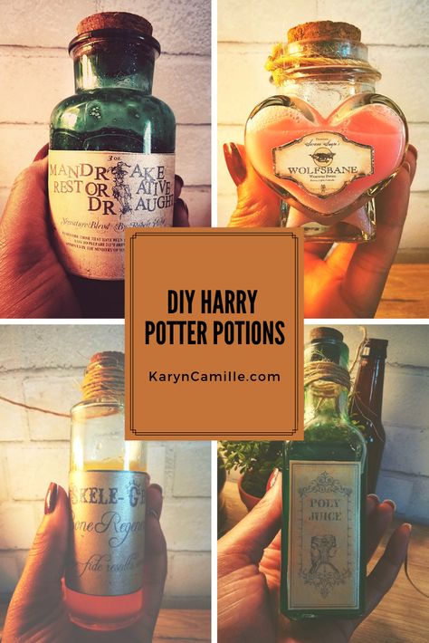 Harry Potter Potions Diy, Diy Harry Potter Potions, Harry Potter Potions Recipes, Diy Mandrake, Party Harry Potter, Lab Decorations, Dragon Tamer, Witchy Business, Art Booth