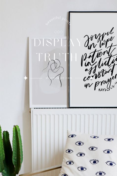 Prints by Sharmila Joy | Display Truth in your home. Joy Art, Christian Prints, Friends Group, Wedding Prints, Christian Wall Art, Wedding Invitation Design, Gorgeous Design, Custom Sign, Wedding Shop