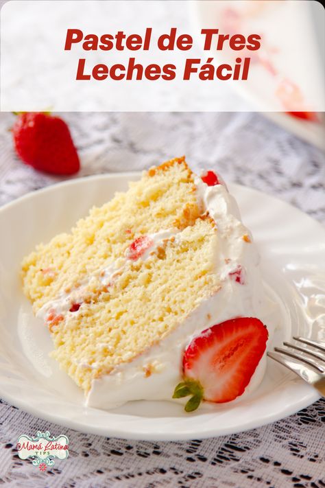 Pastel Tres Leches Receta, Layered Tres Leches Cake, Three Milk Cake Recipe, Tres Leches Cake Recipe Authentic, 3 Leches Cake, Mexican Cake Recipes, Pastel Tres Leches, Milk Cake Recipe, Three Milk Cake