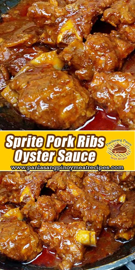 Pork Ribs Sauce Recipe, Char Sui Pork Ribs, Pork Rib Adobo Recipe Filipino, Pork Spare Ribs Recipe Filipino, Filipino Holiday Dishes, Pork Ribs Adobo Recipe Filipino, Easy Pork Ribs Recipe, Pork Side Ribs Recipe, Pinoy Ulam Ideas