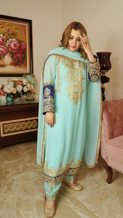 Heavy Hand Work Suits, Chinkari Suits, Salwar Embroidery, Indian Formals, Marriage Suit, Badla Work, Pakistani Design, Ladies Suits Indian, Designer Suits For Wedding