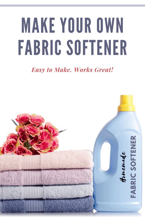 Learn how to make your own homemade fabric softener that's just pennies to make and requires three ingredients, probably already in your home. Fabric Softener Recipe, Homemade Dryer Sheets, Natural Fabric Softener, Diy Fabric Softener, Homemade Laundry Detergent Recipes, Homemade Fabric Softener, Fabric Softener Dispenser, Laundry Detergent Recipe, Detergent Recipe