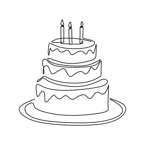 Drawing Of Birthday Cake, Birthday Cake Illustration, Cake Icon, Candles Birthday, Cake Vector, Cake Drawing, Cake Illustration, Birthday Illustration, Siluete Umane