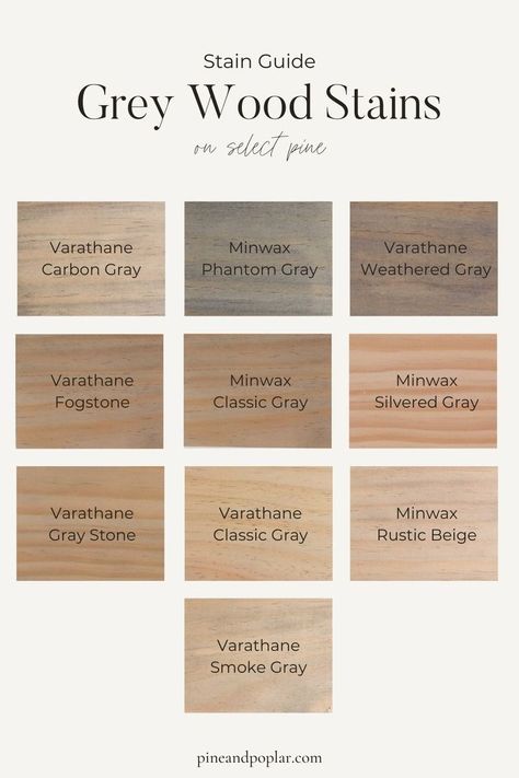 Best Oak Stain Colors, Stain Options For Wood, Types Of Wood Stain Colors, Varathane Classic Gray Stain, Types Of Stain For Wood, French Oak Stain, Grey Brown Stain Wood, Greige Wood Stain, Dark Grey Wood Stain