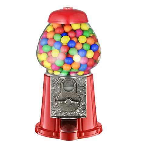 Great Northern Popcorn Junior Vintage Old Fashioned Candy Gumball Bank Machine & Reviews | Wayfair Mini Vending Machine, Gumball Dispenser, Vending Machines For Sale, Bubble Gum Machine, Gumball Machines, Old Fashioned Candy, Style Bubble, Candy Dispenser, Bulk Candy