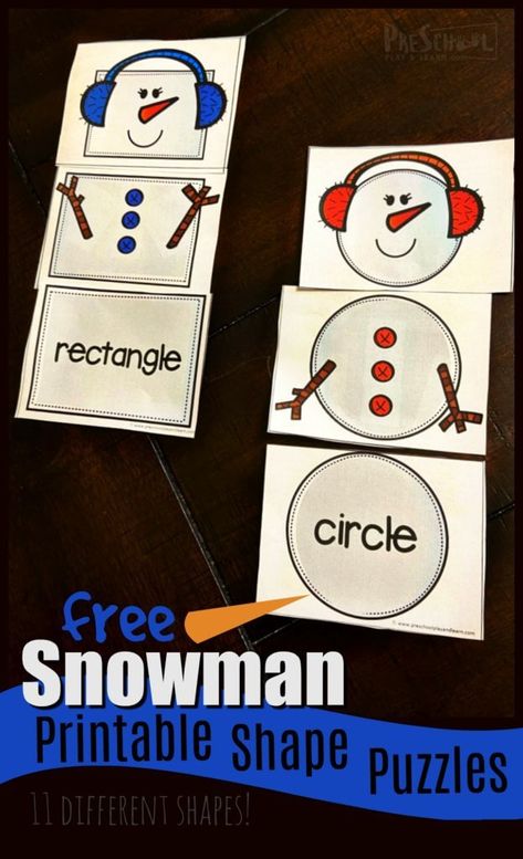 Winter Themed Math Activities, Snowman Handprint, Snowman Printables, Snowman Printable, Winter Math Activities, Diy Schneemann, Snowmen Activities, Winter Science, Activity For Preschoolers