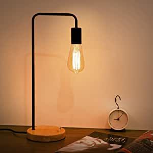 Night Stand Modern, Night Stand Light, Night Stand Lamp, Wooden Lamp Base, Edison Bulb Lamp, Architect Lamp, Modern Desk Lamp, Industrial Table Lamp, Filament Bulb Lighting