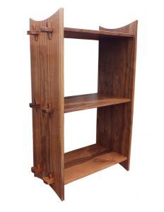 Japanese Style shelf with Japanese style joinery | Benham Design Concepts Japanese Bookshelf, Japanese Woodworking Projects, Floating Bookshelf, Japanese Joinery, Craftsman Furniture, Japanese Woodworking, Furniture Bookshelves, Art Shelves, Woodworking Inspiration