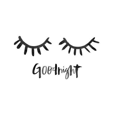 Goodnight, and sweet dreams with this gorgeous hand lettering / brush lettering and cute eye lashes :) Jolie Phrase, Motherhood Inspiration, Ayat Alkitab, Sassy Quotes, Visual Statements, Quotes About Moving On, Disney Quotes, Night Quotes, E Card