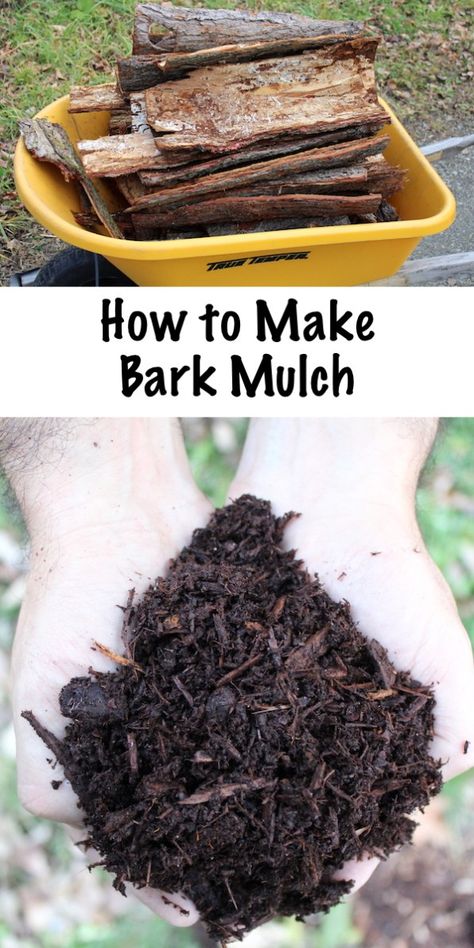 How to Make Bark Mulch at Home Garden Mulch, Lasagna Gardening, Organic Vegetable Garden, Home Vegetable Garden, Seasonal Garden, Gardening Supplies, Grow Your Own Food, Organic Vegetables, Gardening For Beginners