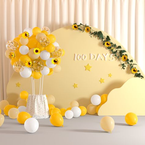 Faster shipping. Better service Honeybee Theme, Yellow Confetti, Gold Confetti Balloons, Mothers Day Decor, Baby Shower Party Supplies, Confetti Party, White Balloons, Gold Confetti, Graduation Decorations