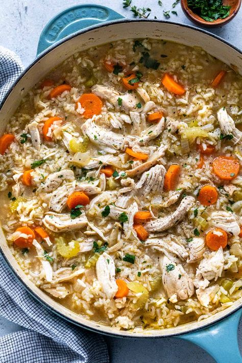 Rice Soup Recipes, Chicken Rice Soup, Chicken Vegetable, Chicken Breast Seasoning, Rice Soup, Chicken And Rice, Hearty Soups, Chicken Rice, Yum Yum Chicken