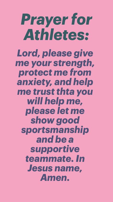 Prayers For Athletes, Prayer For Athletes, Athletes Prayer, Bible Quotes Prayer, Names Of Jesus, Trust Me, Bible Quotes, Help Me, Give It To Me