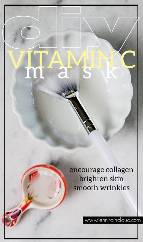 Vitamin C Powder Uses, Vitamin C Mask Diy, Vitamin C Face Mask Diy, Vitamin C Face Mask, Vitamin C Mask, Natural Recipes, Anti Aging Mask, At Home Face Mask, Diy Skin Care Recipes