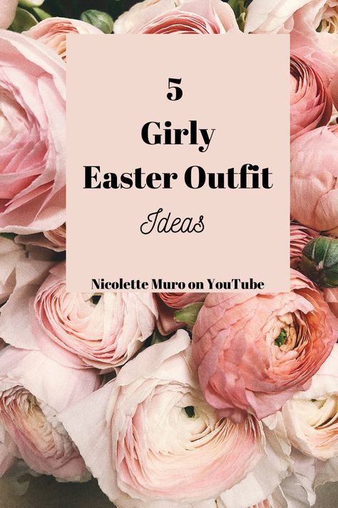 I styled 5 girly spring outfits perfect for Easter on my YouTube channel. Check out these Easter outfits for women if you need something chic and feminine to wear. Find the perfect Easter dress or Easter outfit by watching this video! Girly Spring Outfits, Easter Outfit Ideas, Easter Entertaining, Resurrection Sunday, Easter Fashion, Easter Inspiration, Cute Spring Outfits, Easter Brunch, Hoppy Easter