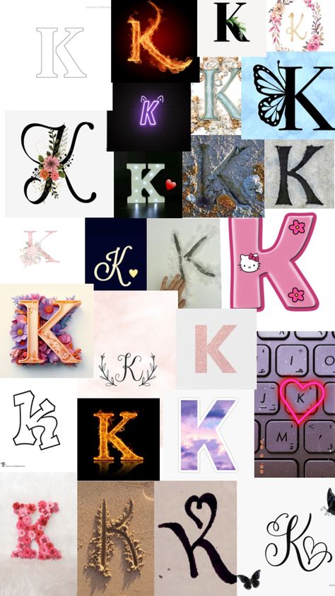 A wallpaper for the letter K K Letter Wallpaper, Ks Love Images, Letter K Wallpaper, K Letter, Letter Wallpaper, The Letter K, Love Couple Wallpaper, K Wallpaper, Cute Letters