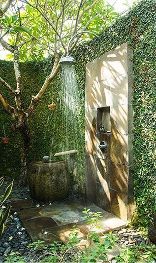 Outdoor Shower Bali Style, Outdoor Shower Ideas Private Garden, Outdoor Shower Ideas Private, Outdoor Shower Kits, Outside Showers, Uncharted Game, Outdoor Bathroom Design, Outdoor Baths, Outdoor Showers