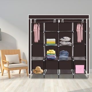 Portable Wardrobe, Portable Closet, Clothes Hanging, Wardrobe Clothes, Pocket Storage, Storage Closet Organization, Clothes Storage, Wardrobe Storage, Garment Racks