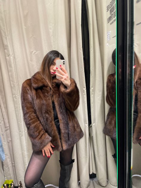 outfit with a brown mink fur coat
Red nails 
Outfit check
Zara 
Mink coat Brown Fur Outfit, Brown Fluffy Jacket Outfit, Mink Coat Outfit, Brown Fur Jacket Outfit, Brown Faux Fur Coat Outfit, Mink Coats Outfit, Fluffy Coat Outfit, Brown Fur Coat Outfit, Fur Coat Outfit Winter