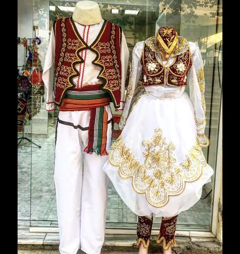 Veshje Popullore Shqiptare Vizatime, Veshje Tradicionale Shqiptare, Albanian Clothes, Albanian Clothing, Albanian Culture, Easy Face Mask Diy, Easy Face Masks, Mask Diy, Traditional Clothes