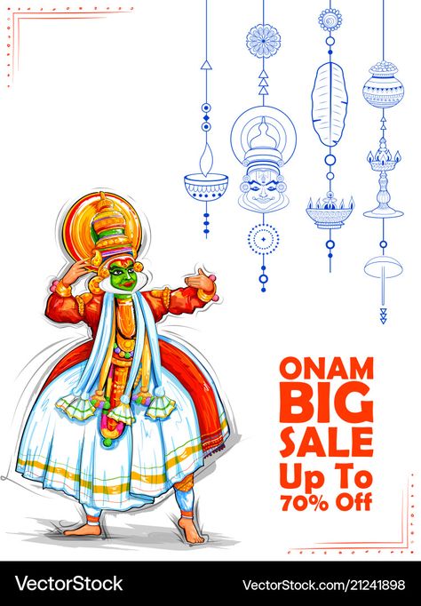 Onam Illustration, Kerala Illustration, India Illustration, Promotion Background, Onam Festival, Happy Onam, South India, Kerala, Png Images