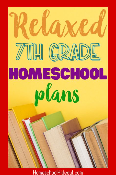 7th Grade Homeschool Plans - Homeschool Hideout 7th Grade Homeschool Schedule, 7th Grade Homeschool Ideas, Homeschooling 7th Grade, Homeschool 7th Grade, 7th Grade Homeschool, 3rd Grade Homeschool, Online Homeschool Curriculum, Best Homeschool Curriculum, Summer Kindergarten