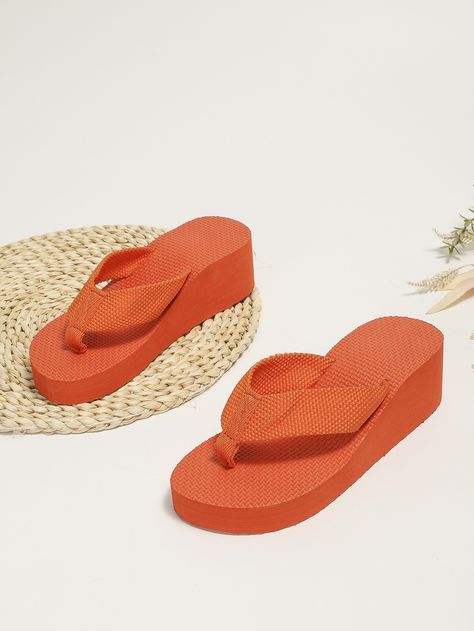 Women Toe Post Flip-Flops, Funky Orange Polyester Flip Flops Flip Flops Aesthetic, Orange Flip Flops, Orange Lily, Amazing Products, Flip Flops, Lily, Women Shoes, Collar, Orange