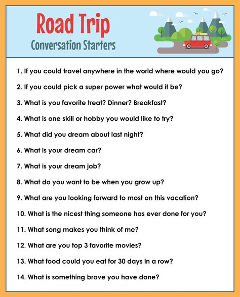 Car Ride Games, Printable Travel Games, Help With Memory, Road Trip Questions, Car Trip Games, Fun Road Trip Games, Printable Road Trip Games, Games For Seniors, Road Trip Printables