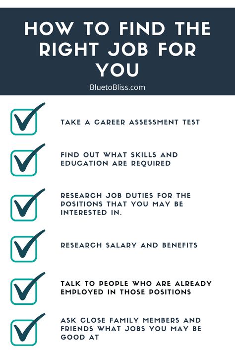 If how to find the right job for me is on your mind, you're in the right place. Read more to find out what to look for in a job and how to find one quickly. #howtofindtherightjob #howtofindtherightjobforme #findingtheperfectjob #whattolookforinajob #howtodfindajobquickly #howtofindanewjob How To Find The Right Job For Me, How To Get A Job With No Experience, How To Find A Job, How To Get A Job, Career Assessment, Know Your Future, Job Inspiration, Finding A Job, Job Applications