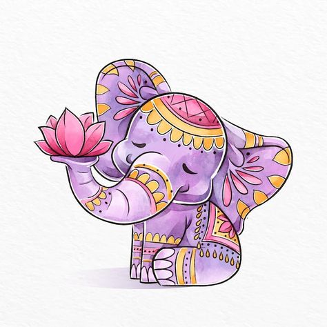 Cute Elephants Drawings, Elephant Lippan Art, Elephant Painting Ideas, Cute Elephant Painting, Elephant Illustration Design, Indian Elephant Illustration, Elephant Illustration Art, Cute Elephant Drawings, Drawing Of Elephant