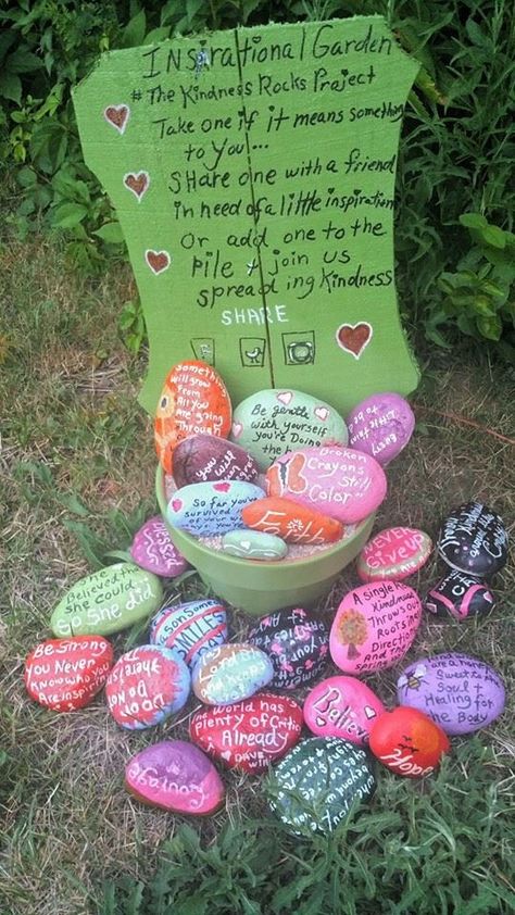 Church Garden Ideas, Christian Garden Ideas, Prayer Garden Ideas Backyards, Faith Garden, Mental Happiness, Prayer Rocks, Rock Crafts Diy, Angel Meditation, Gardening Club